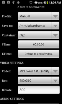 Baixar Video Converter Android Editores e Reprodutores de Vídeo para Android captura de tela 3
