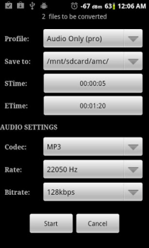Baixar Video Converter Android Editores e Reprodutores de Vídeo para Android captura de tela 5