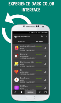 Baixar Apps Backup and Restore Emprego para Android captura de tela 2