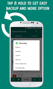 Baixar Apps Backup and Restore Emprego para Android captura de tela 3