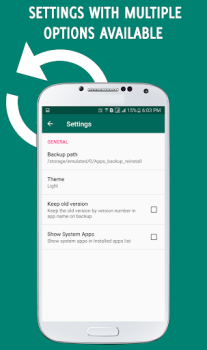 Baixar Apps Backup and Restore Emprego para Android captura de tela 5