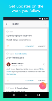 Baixar Asana: trabalhe num só lugar Negócios para Android captura de tela 3