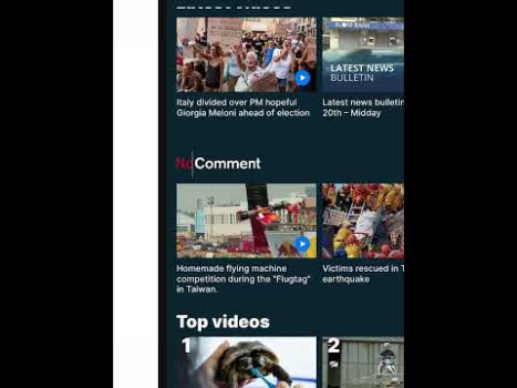 Baixar Euronews: notícias da Europa Notícias e Revistas para Android captura de tela 8