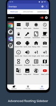 Baixar Overlays - Floating Launcher Emprego para Android captura de tela 5