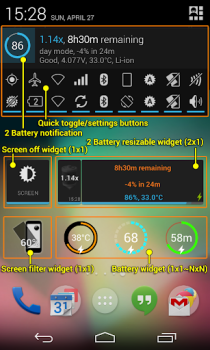 Baixar 2 Battery - Economiza bateria Emprego para Android captura de tela 3