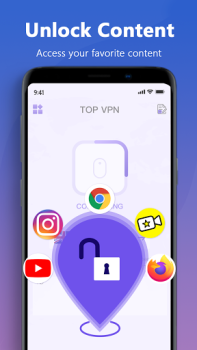 Baixar Top VPN - Fast, Secure & Free Unlimited Proxy Ferramentas para Android captura de tela 2