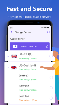 Baixar Top VPN - Fast, Secure & Free Unlimited Proxy Ferramentas para Android captura de tela 3
