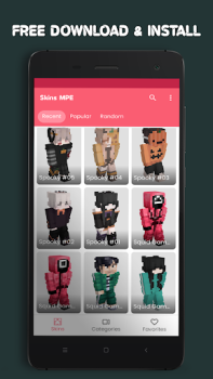 Baixar Skins for Minecraft PE Personalização para Android captura de tela 2