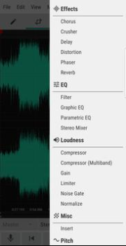 Baixar WaveEditor Record & Editar Música e áudio para Android captura de tela 5