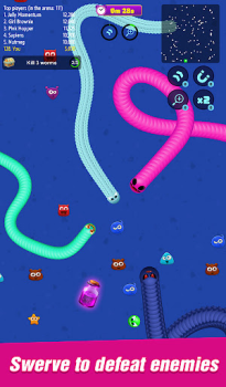 Baixar Worm.io: Slither Zone Jogos de ação para Android captura de tela 5